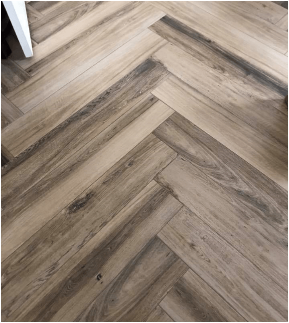 Closeup of wood flooring