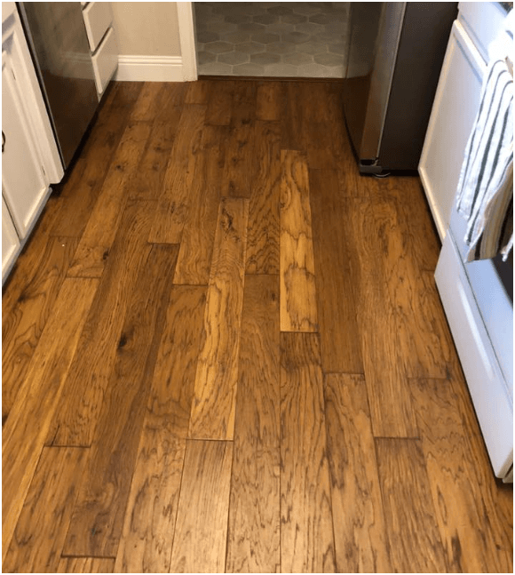 Laminate flooring install in kitchen